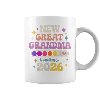 New Great Grandma Loading 2026 レトロ 妊娠 コーヒーマグ - Kawaiitshirt