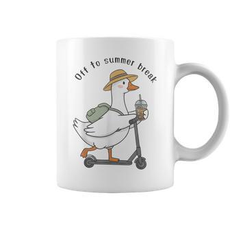 Off To Summer Break Goose Last Day Of School Teacher Coffee Mug | Seseable UK