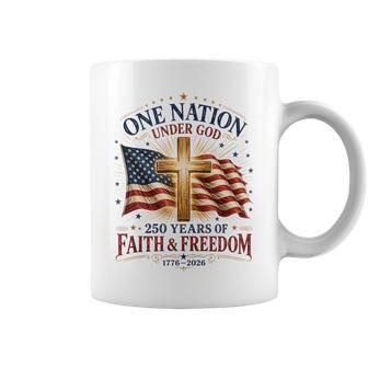 One Nation Under God Christian Patriotic 250Th Anniversary Coffee Mug - Thegiftio UK