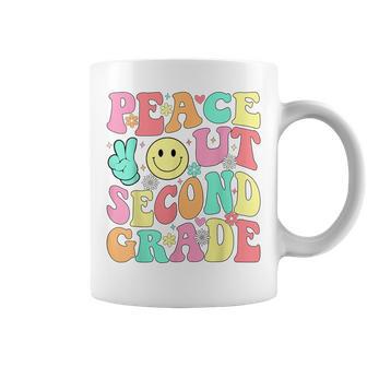 Peace Out Second Grade Groovy 2Nd Grade Last Day Of School Coffee Mug - Thegiftio UK