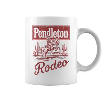 Pendleton Rodeo Vintage Cowboy Western Horse Bronc Riding Coffee Mug - Thegiftio UK