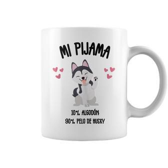 Perro Husky Regalo Humor Pijama In Mangas Taza de café - Regaloses