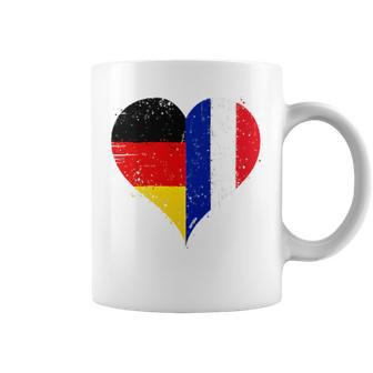 Petit Drapeau France Allemagne Fier Fan Français Allemand Haut De Gamme Tasse - Cadeauxyz