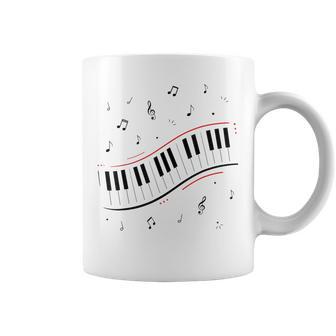 Piano Beat Clavier Notes De Musique Pianiste Instrument De Musique Tasse - Cadeauxyz