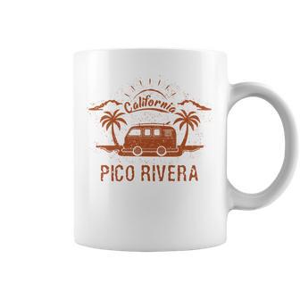 Pico Rivera Ca カリフォルニア レトロ ビンテージ サーフィン ビーチ 長袖tシャツ コーヒーマグ - Kawaiitshirt