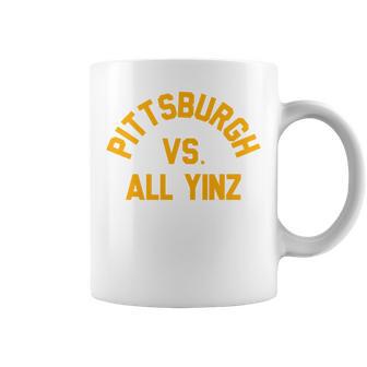 Pittsburgh Vs All Yinz Super Sports Fan Comfort Colors Crop Top Coffee Mug - Thegiftio UK