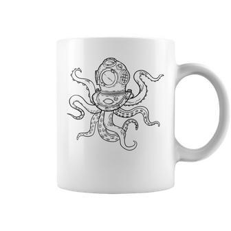 Plongée En Plongéeous-Marine En Forme De Pieuvre Tasse - Cadeauxyz