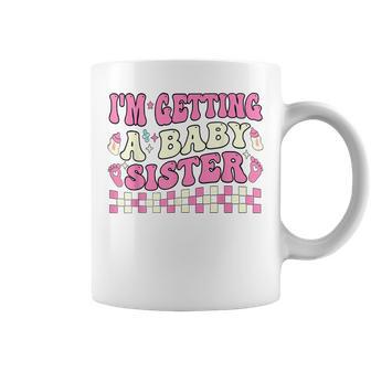 Pregnancy Announcement Toddler I'm Getting A Baby Sister Coffee Mug - Thegiftio UK