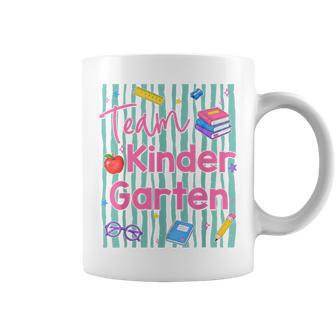 Preppy Team Kindergarten Back To School Teachers Students Coffee Mug - Thegiftio UK