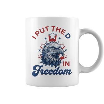I Put D In Freedom 4Th Of July Matching Couple Him Her Coffee Mug - Thegiftio UK