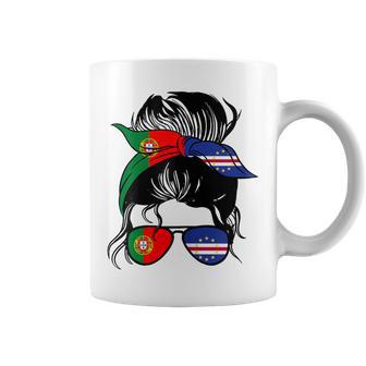 Raíces Portuguesas Y Caboverdianas Caboerde Y Portugal Taza de café - Regaloses