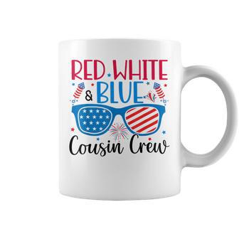 Red White & Blue Cousin Crew 4Th Of July Independence Day For Kids Men Coffee Mug - Thegiftio UK