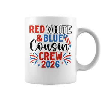 Red White & Blue Patriotic Cousin Crew 4Th Of July Family Coffee Mug - Monsterry UK
