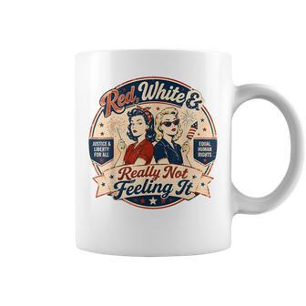 Red White & Really Not Feeling It Anti-4Th Of July Coffee Mug - Thegiftio UK