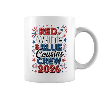 Red White And Blue Cousin Crew 2026 Matching Family 4Th July Coffee Mug - Monsterry