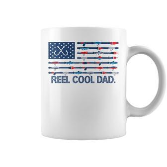 Reel Cool Dad Camo American Flag Fishing Father’S Day Coffee Mug | Seseable UK