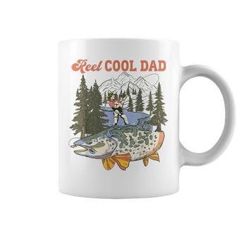 Reel Cool Dad Fishing New Dad Life Happy Father's Day Papa Coffee Mug - Thegiftio UK