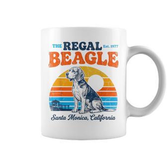 The Regal Beagle Santa Monica California 70S Sunset Graphic Coffee Mug - Thegiftio UK