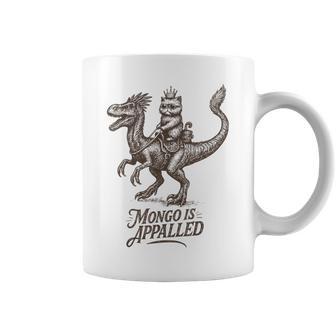 Retro Mongo Is Appalled Princess Cat Riding Dinosaur Womens Coffee Mug - Thegiftio UK