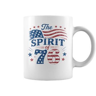 Retro Spirit Of 76 250Th Anniversary Patriotic American Flag Coffee Mug - Thegiftio UK
