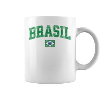 Retro Vintage Brasil Kids Flag Of Brazil Coffee Mug - Thegiftio UK