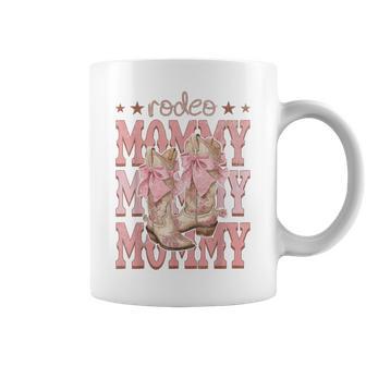 Rodeo Mommy Pink Boots Coquette Cow-Girl Birthday Party Coffee Mug - Thegiftio