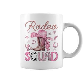 Rodeo Squad Pink Cowgirl Coquette Boots Birthday Girl Coffee Mug - Thegiftio UK