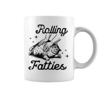 Rolling Fatties Cat Lover For Pet Enthusiasts Coffee Mug - Monsterry