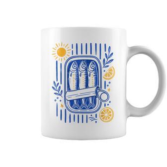 Sardine Fisherman Fish Coastal Graphic Summer Vacation Coffee Mug - Thegiftio UK