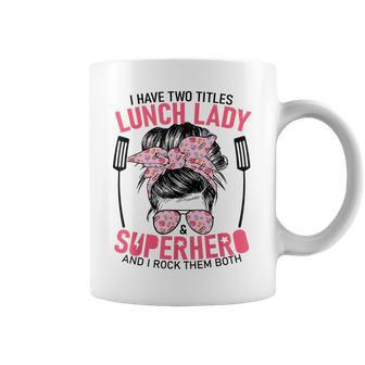 School Lunch Lady Superhero Lunch Lady Women's Coffee Mug - Monsterry