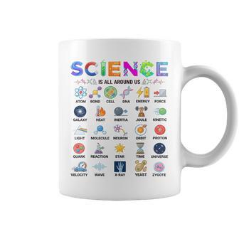 Science Is All Around Us Alphabet A-Z Stem Teacher Student Coffee Mug - Monsterry