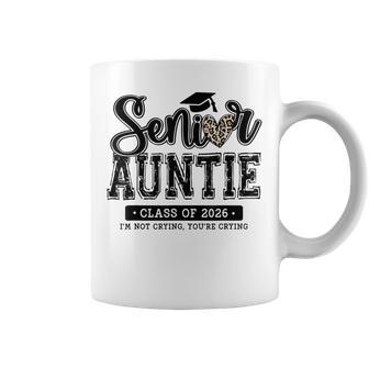 Senior Auntie Class Of 2026 Graduation Leopard Proud Women Coffee Mug - Thegiftio UK