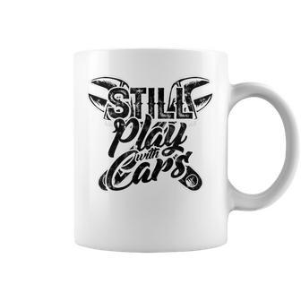 Sigue Jugando Con Coches Cambio De Coche Y Pedal Para Drag Race Taza de café - Regaloses