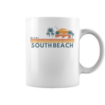 South Beach Miami Summer Vacation Vintage 70'S Coffee Mug - Thegiftio
