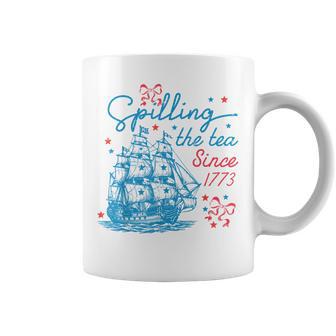 Spilling The Tea Since 1773 4Th Of July Kids Coffee Mug - Thegiftio UK