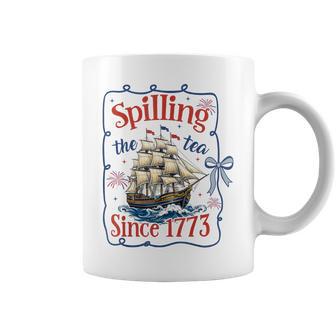 Spilling The Tea Since 1773 Vintage Us History Women Coffee Mug - Thegiftio UK