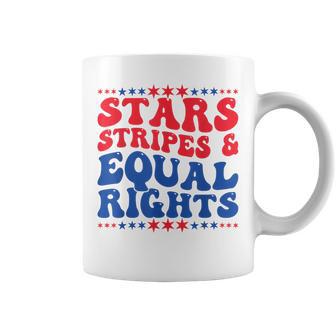 Stars Stripes And Equal Rights Women's Rights 4Th Of July Coffee Mug - Thegiftio UK