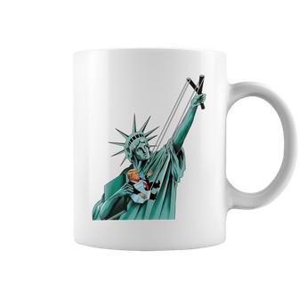 Statue De La Liberté Anti Trump Politique Drôle Tasse - Cadeauxyz