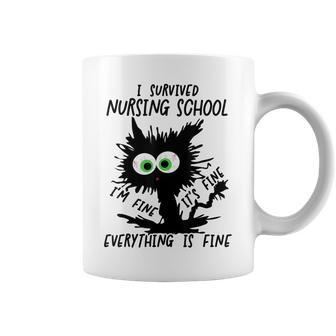 I Survived Nursing School Graduation 2026 Nurse School Grad Coffee Mug - Thegiftio UK