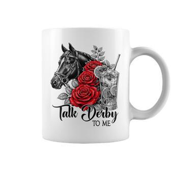 Talk Derby To Me Racing Horse Women Coffee Mug - Thegiftio UK