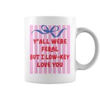 Teacher End Of Year Summer Break Last Day Y'all Were Feral Coffee Mug - Thegiftio UK