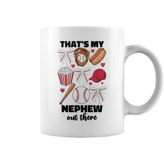 That's My Nephew Out There Baseball Aunt Auntie For Women Coffee Mug - Thegiftio UK