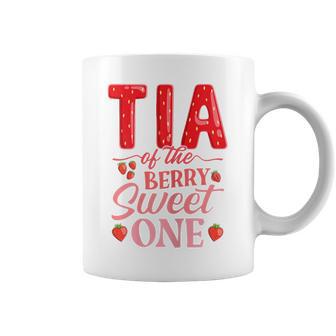 Tia Of The Berry Sweet One Cute Strawberry First Birthday Coffee Mug - Thegiftio UK