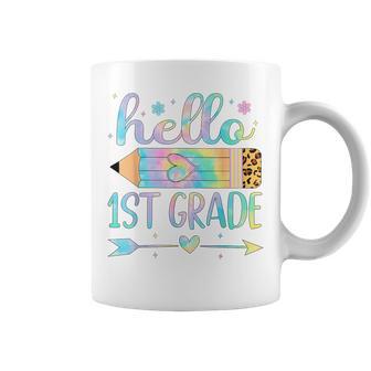 Tie Dye 1St Grade Back To School Hello First Grade Teacher Coffee Mug - Thegiftio UK