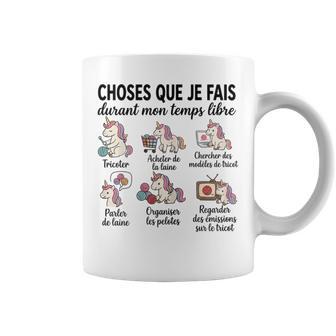 Tricot Humour Cadeau Tricoteuse Licorne Laine Tasse - Cadeauxyz