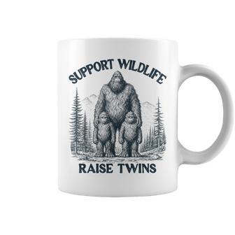 Twin Parent Mom Dad Of Twins Support Wildlife Raise Twins Coffee Mug - Monsterry