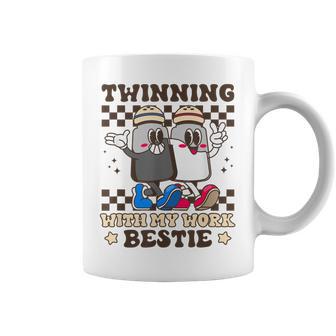 Twinning With My Work Bestie Matching Twin Day Friends Women Coffee Mug - Thegiftio UK