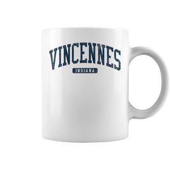 Vincennes Indiana In College University Style Blue Coffee Mug - Thegiftio UK