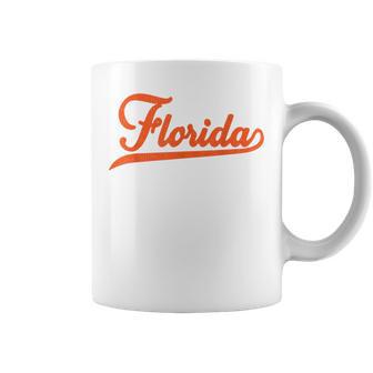 Vintage Florida Florida Throwback Blue Fl Coffee Mug | Mazezy