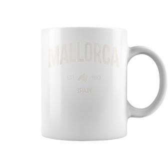Vintage Mallorca Island Españaacaciones Deerano Playa Mallorca Taza de café - Regaloses